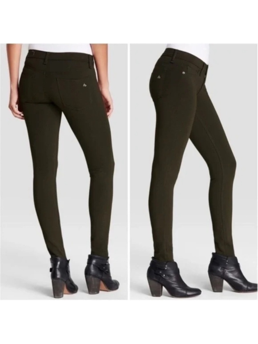 NWT Rag & Bone Black High-Rise Skinny leggings size 25
